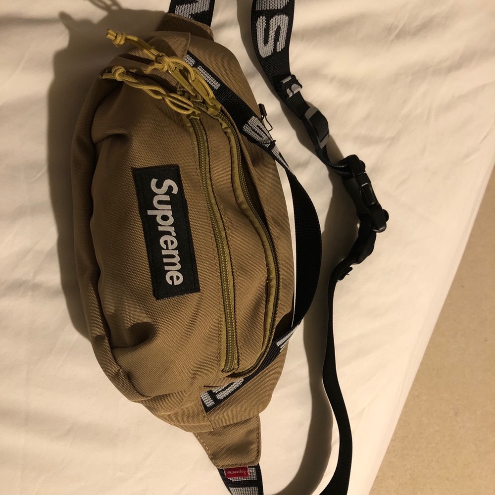 tan supreme crossbody bag